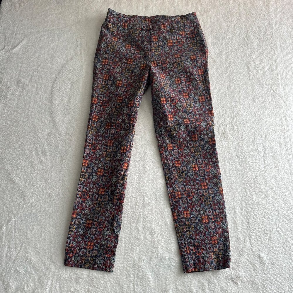 Slim Sations by Multiples Jeans Women’s Size 12 Stretch Straight Leg Blue Orange